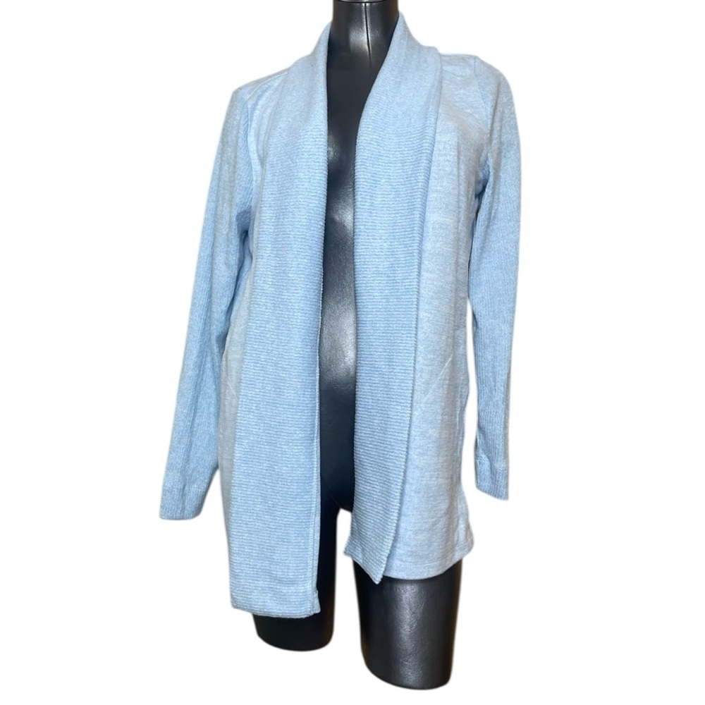 NWOT Haven Well Within Baby Blue Open Front Cardigan Sweater Women’s Size Large